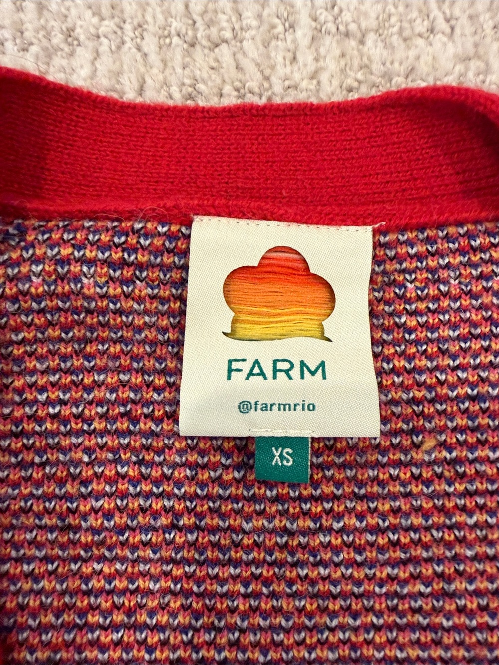 FARM Rio Red Toucan Cardigan - Picture 2 of 10